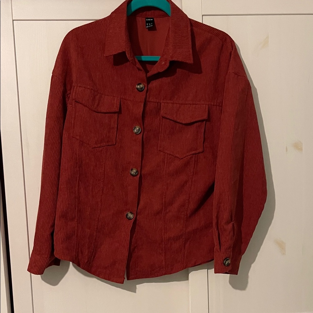 Women's Red Corduroy Jacket